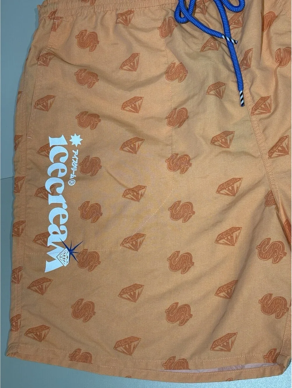 NWT Icecream Billionaire Boys Club Cream Short CopperTanOrange Dollar Diamond3XL